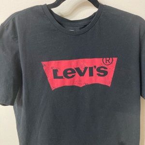 Vintage Levi’s Red on Black Tee Shirt
